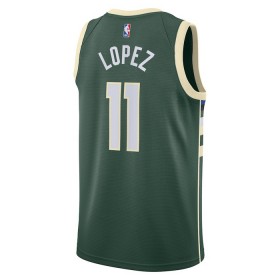 NBA Milwaukee Bucks Trikot Brook Lopez 11 Nike 2022-23 Icon Edition Grün Swingman - Herren
